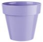 "Ibiza" round pot casing - 16 cm - light lavender-blue