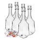 Uppsättning flaskor med lufttäta svängbar lås för likör, juice och sirup 500 ml - 6 st - 