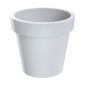 Vaso leve redondo - Lofly - 13,5 cm - Branco - 