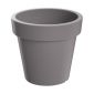 Round light flower pot - Lofly - 20 cm - Stone Gray