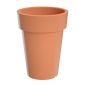 Round flower pot, high - Lofly Slim - 20 cm - Terracotta
