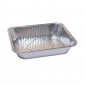 Aluminijast podolgovat pravokoten pladenj za pečenje in pečenje piščanca, mesa in pečenke - 3,5 l - 