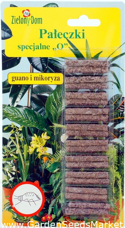 Posebni štapići za gnojivo "O" - za biljke oslabljene štetnicima - Zielony  Dom® - 20 komada - – Garden Seeds Market | Besplatna dostava