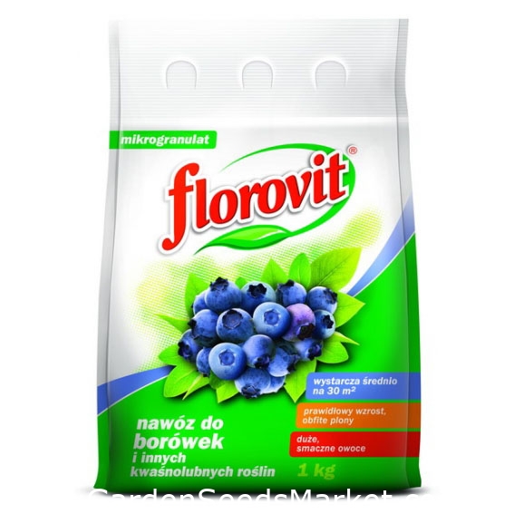 Šilauogių ir acidofilinių augalų trąšos - Florovit® - 1 kg - – Garden Seeds  Market | Nemokamas pristatymas