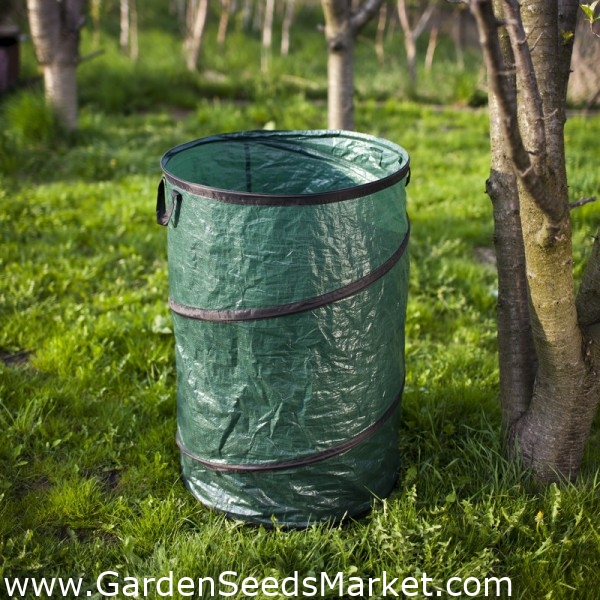 Grand sac de jardin escamotable pour feuilles séchées, herbe, mauvaises  herbes et poubelles - 210 litres - – Garden Seeds Market | Livraison  gratuite