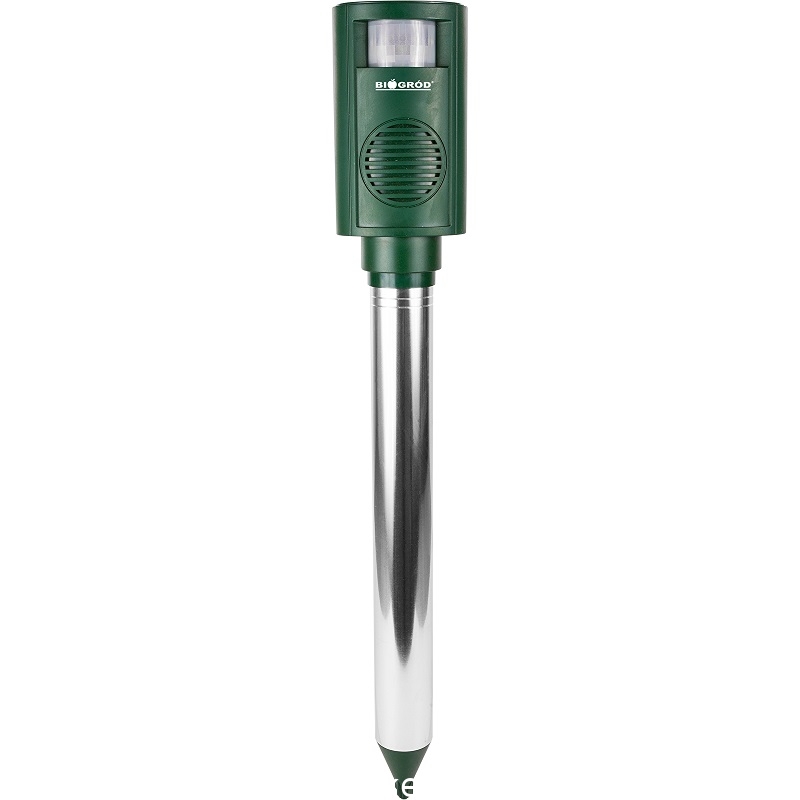 Sonic bird repellent with a movement sensor farewell to birds on