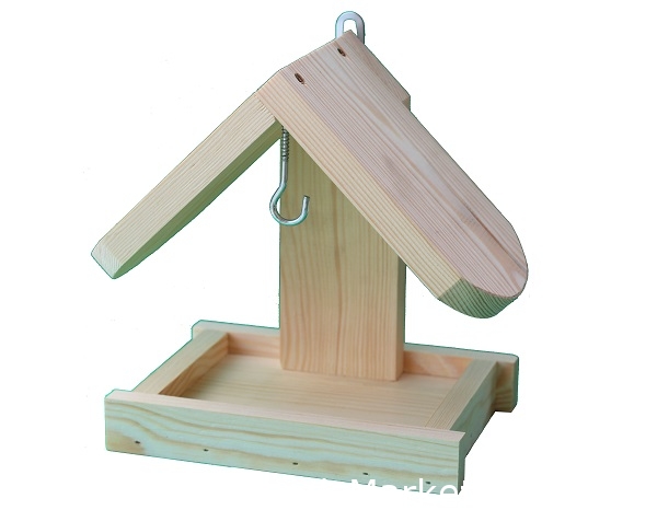 Wall mounted bird feeder - raw wood – Garden Seeds Market | Free shipping