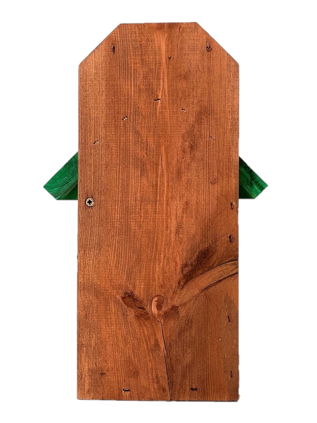 Wall mounted birdhouse for tits, sparrows and nuthatches brown with