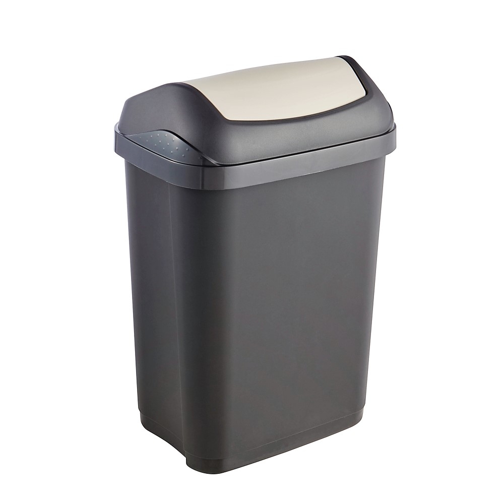 10-litre graphite Swantje dustbin with a rotating lid – Garden Seeds Market  | Free shipping