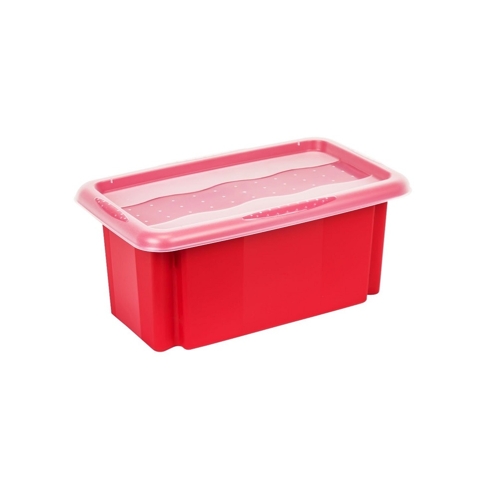 Zložljiva škatla "Emil in Emilia" s pokrovom - 7 litrov - rdeča - – Garden  Seeds Market | Brezplačna dostava