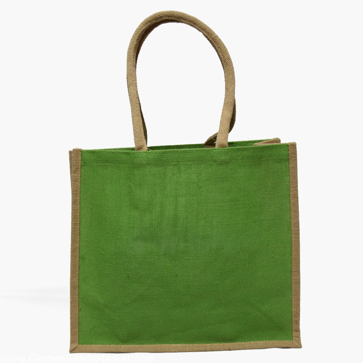 Jute tote taske - x 35 x 15 cm - grøn - – Garden Market | Gratis fragt