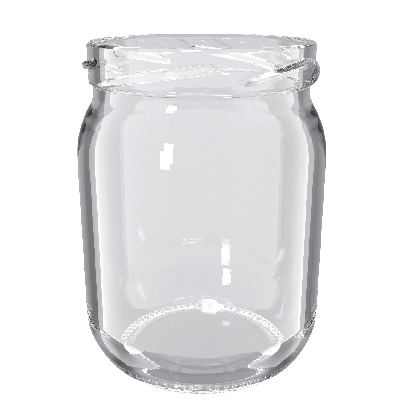 Bocaux en verre twist-off, pots Mason - fi 82-540 ml avec couvercles blancs  - 8 pièces - – Garden Seeds Market | Livraison gratuite