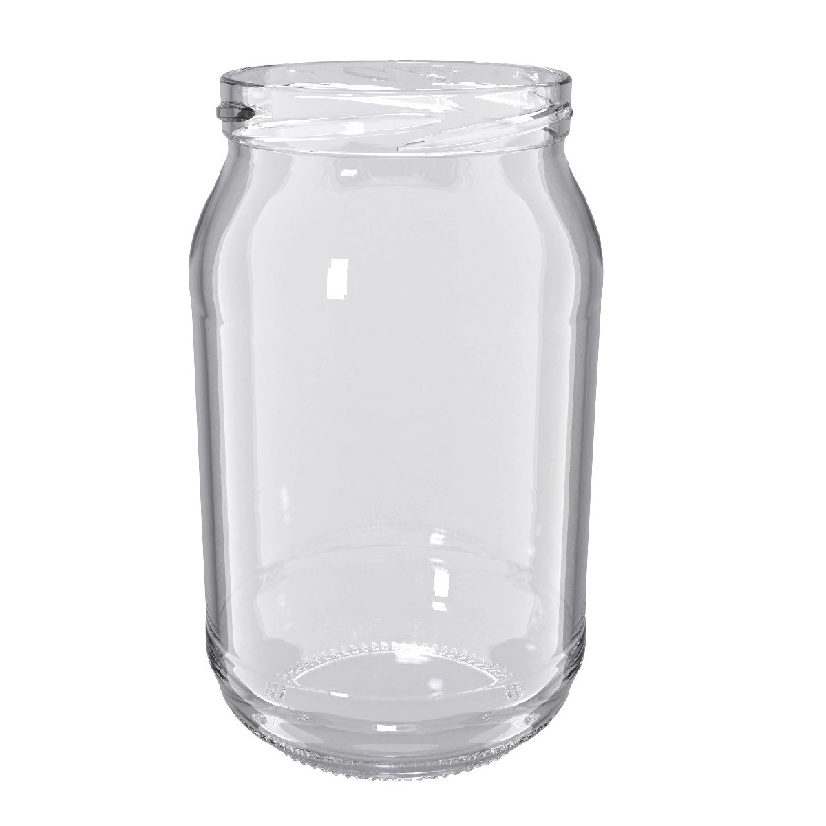 Üveg csavaros üvegek, befőttesüvegek - fi 82 - 900 ml fehér fedéllel - 32  db - – Garden Seeds Market | Ingyenes szállítás
