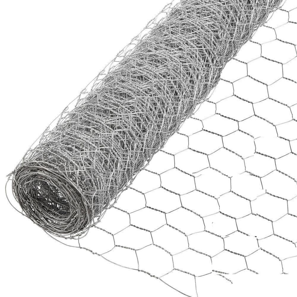 Kovinska šesterokotna mreža - velikost mrežice 30 x 30 mm - 1 x 10 m - –  Garden Seeds Market | Brezplačna dostava