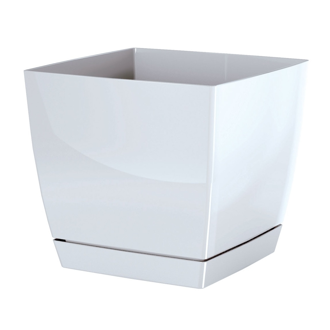 Garronda Hoge Vierkante Bloempot 13,5 x 13,5 x 23 cm (3L) Kunststof met Drainagegaten Stevige Plantenpot voor Tuin Kas Balkon Kweekpot voor Binnen en Buiten Duurzaam PP Sterke Kwaliteit GD-0201