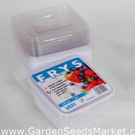 Posoda za shranjevanje hrane - popolnoma primerna za zamrzovanje sadja in  zelenjave - 1 l - 10 kosov - – Garden Seeds Market | Brezplačna dostava