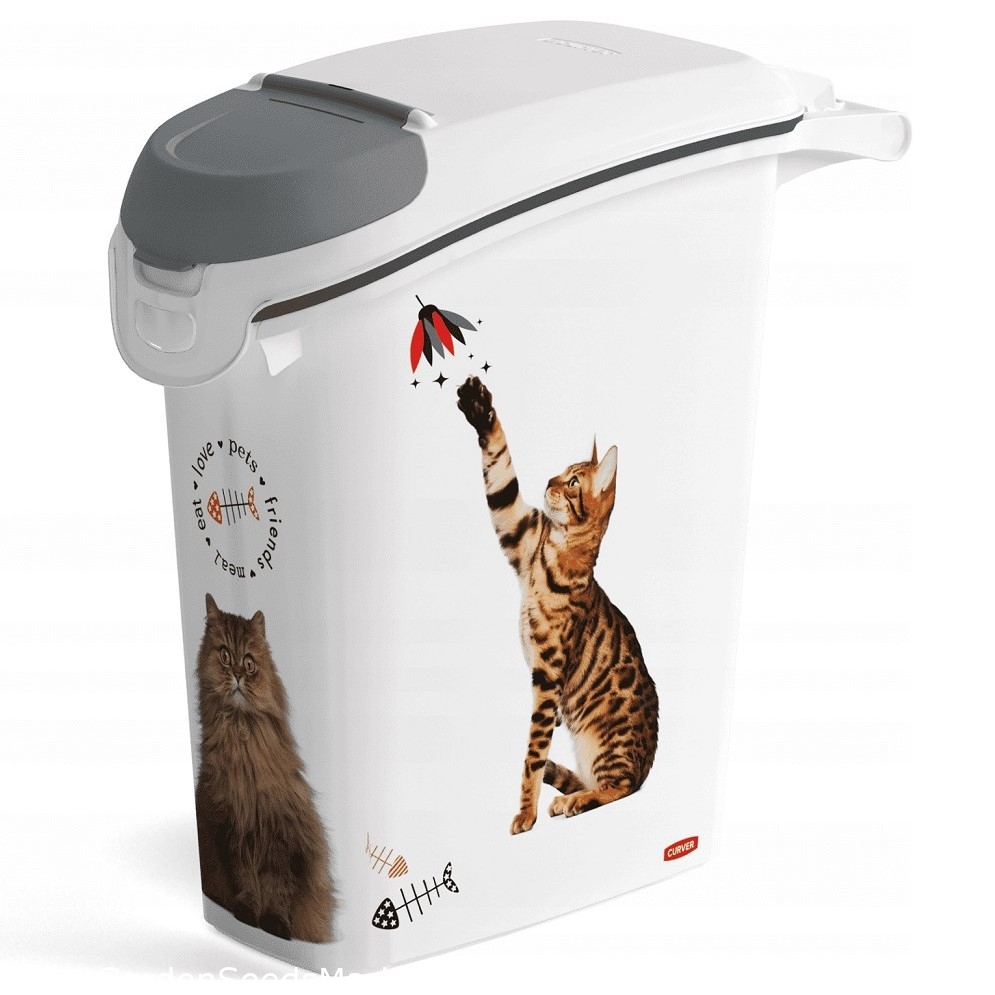 JMIPET Contenedor de almacenamiento de alimentos para perros personalizado  Contenedor de comida para gatos de doble sellado, contenedor de