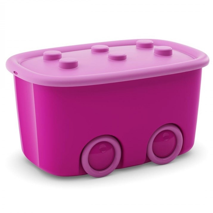 Kutija za spremanje igračaka, spremnik - Funny Box - 60 l - ružičasta - –  Garden Seeds Market | Besplatna dostava