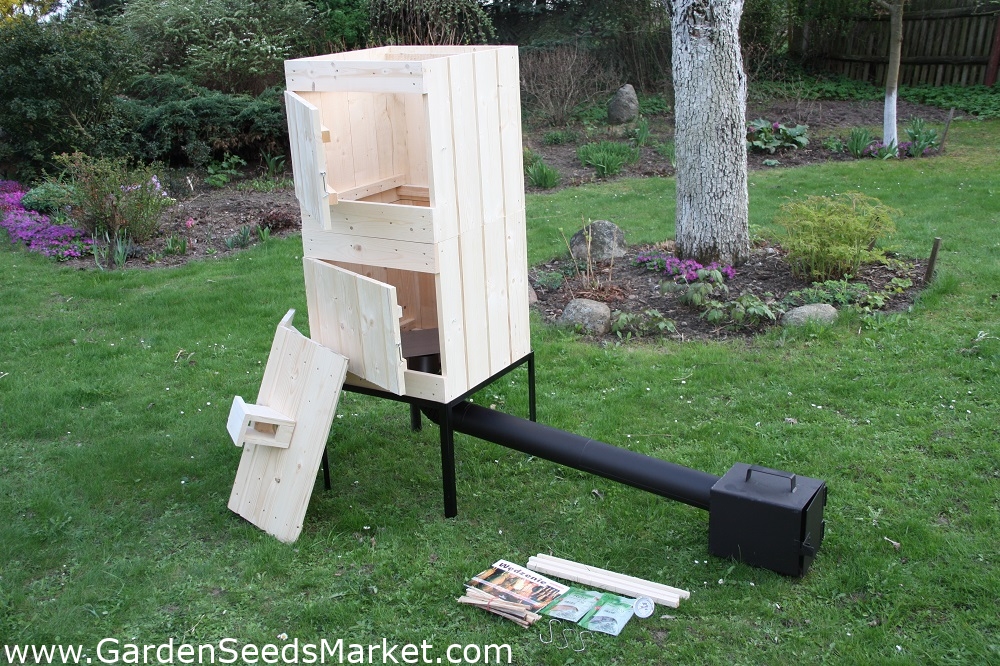 Kit Affumicatore A Botte Da 40cm - Con Ganci, Griglia E Accessori, Per Barbecue E Carne Affumicata