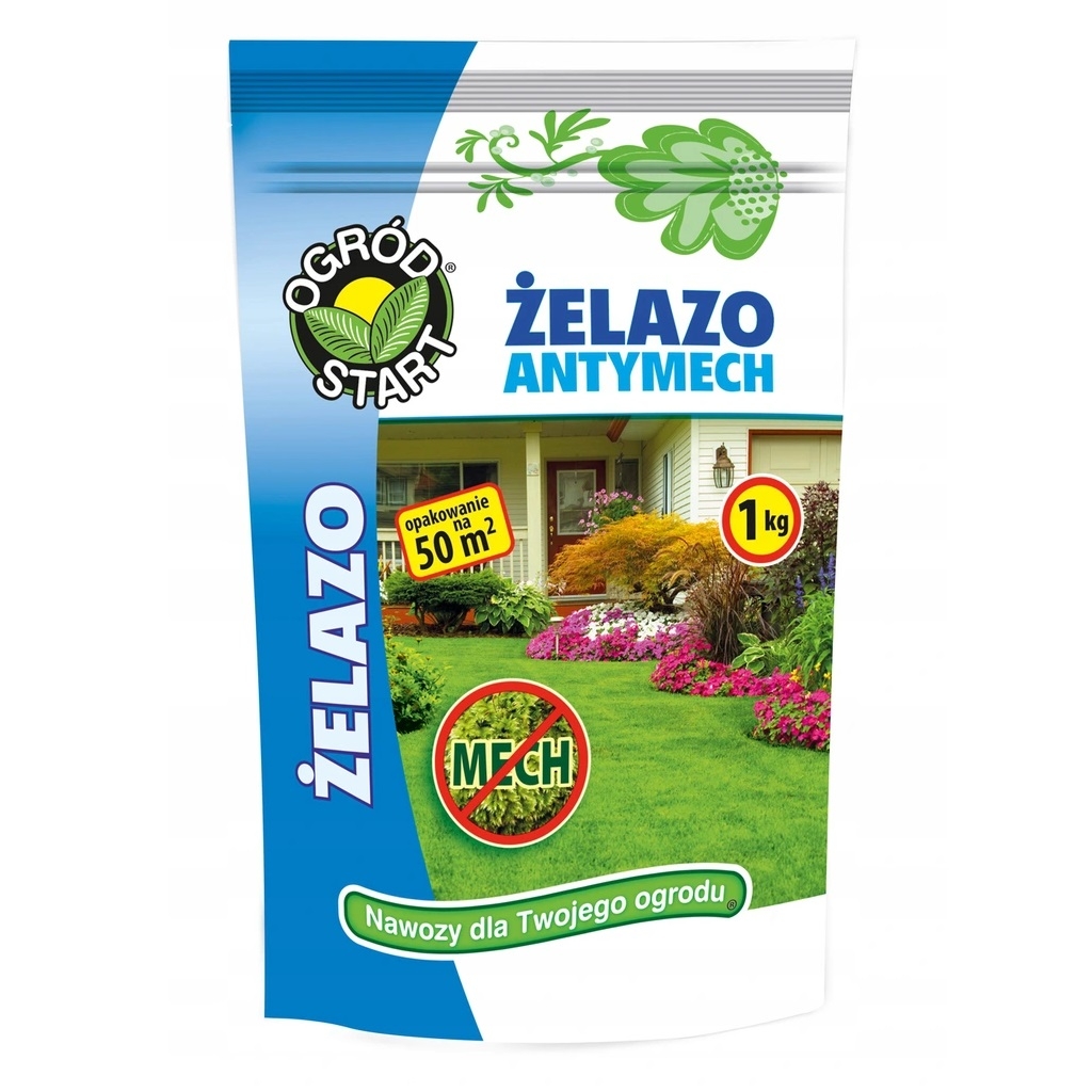 Železo antimoss - nejúčinnější hnojivo pro trávníky napadené mechy -  Ogród-Start - 1 kg - – Garden Seeds Market | Doprava zdarma