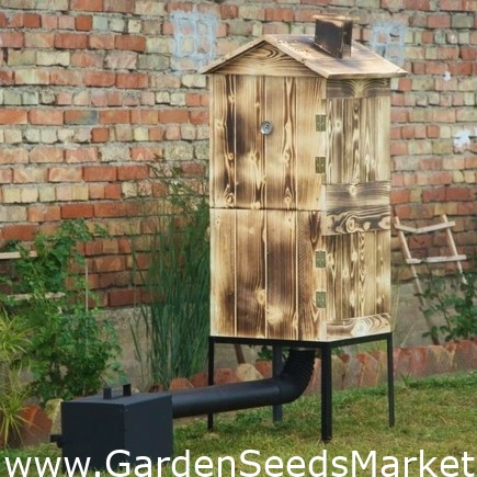 Affumicatore da giardino in legno - due camere - 50 x 50 x 120 cm - legno  carbonizzato - KIT FUMO - – Garden Seeds Market | Spedizione gratuita