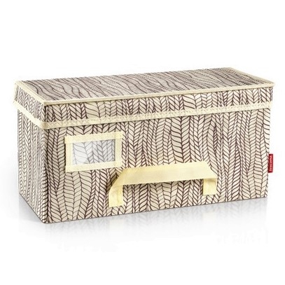 Úložný box na oblečenie - FANCY HOME - 40 x 18 x 20 cm - krémovo biela - –  Garden Seeds Market | Doprava zdarma