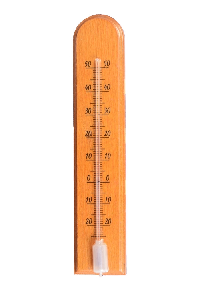 Thermomètre intérieur arqué marron en bois - 45 x 205 mm - – Garden Seeds  Market